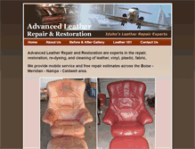 Tablet Screenshot of boiseleatherrepair.com